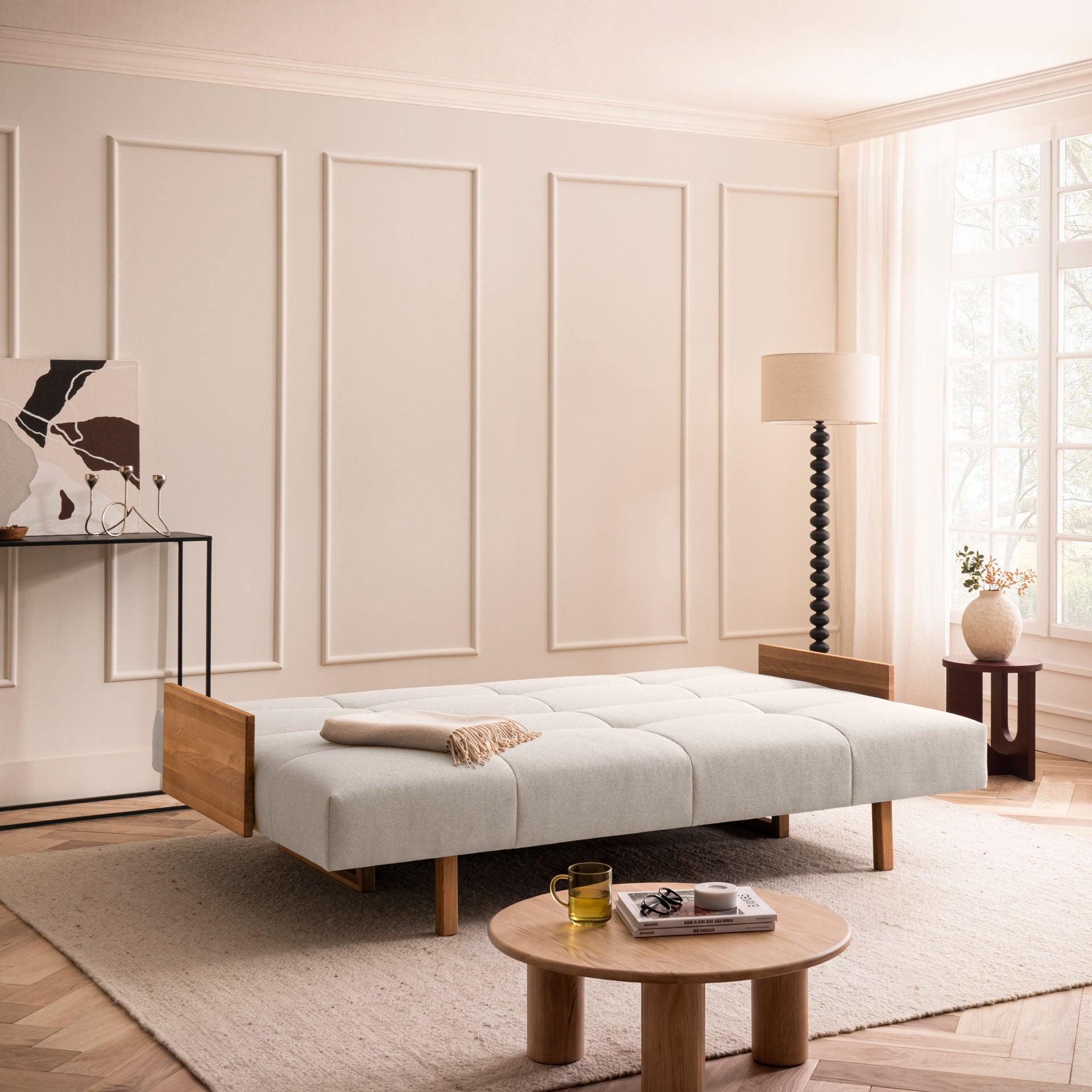 Schlafsofa Beige Sofa mit Schlaffunktion Schlafcouch Bettkasten Schlafsofa mit Bettkasten Sofa kaufen