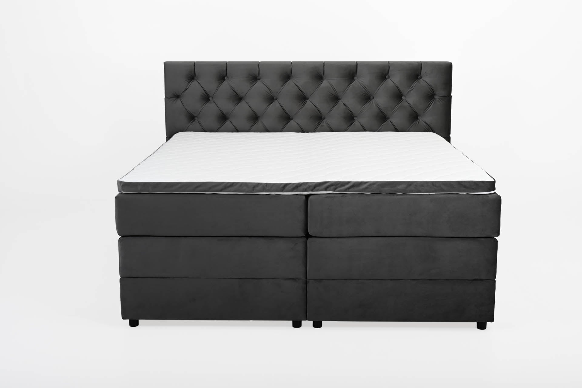 [SKU:ANY-160-ANT,ANY-180-ANT] Boxspringbett 180x200 160x200 Bett Bettkasten Polsterbett Doppelbett