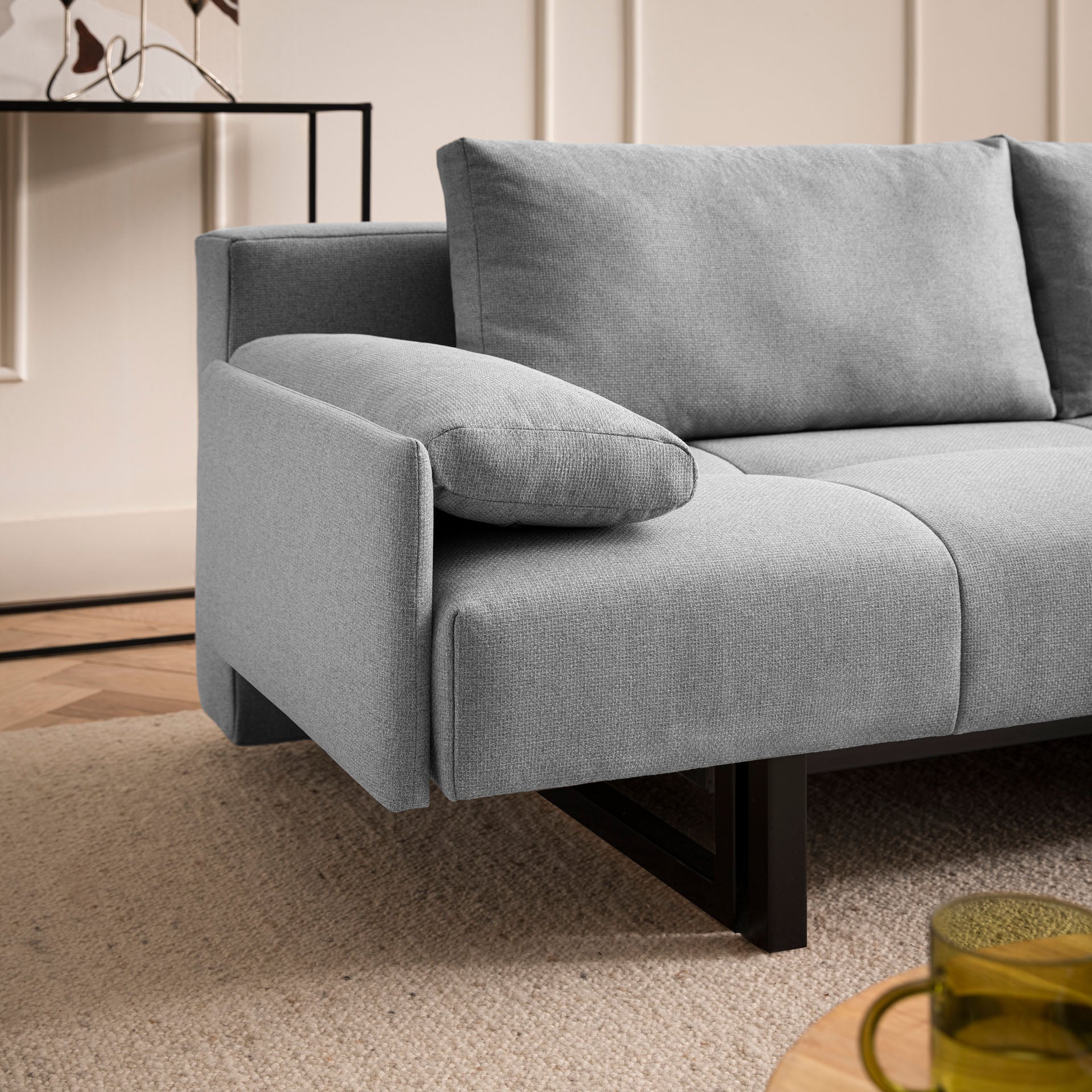 Schlafsofa Hellgrau Sofa mit Schlaffunktion Schlafcouch Bettkasten Schlafsofa mit Bettkasten Sofa kaufen