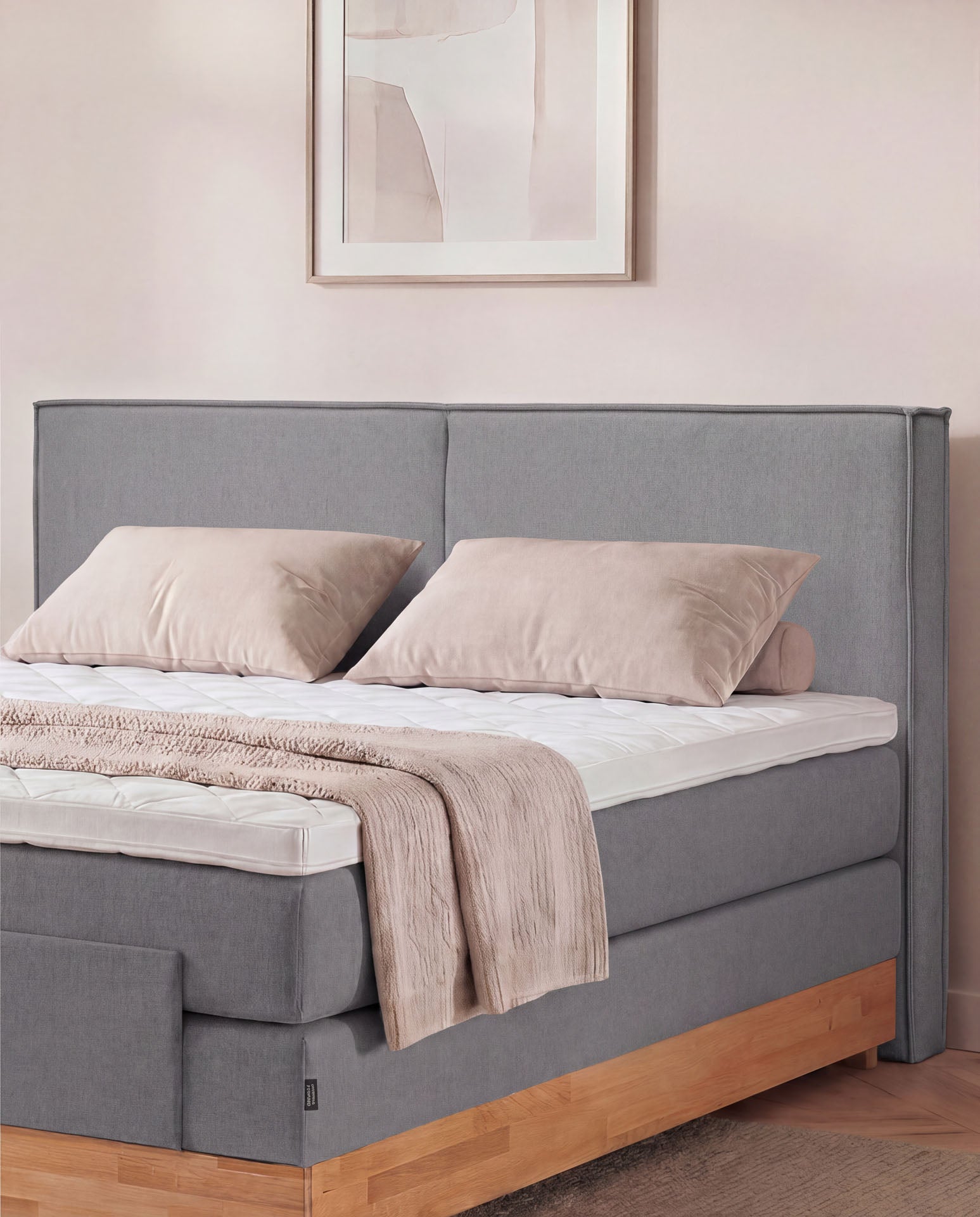 [SKU:3RIVA16ANTEVE,3RIVA18ANTEVE,3RIVA20ANTEVE] Boxspringbett elektrisch verstellbar Eiche 160x200 180x200 200x200 Anthrazit Motorbett Bett mit Motor Holzrahmen Doppelbett