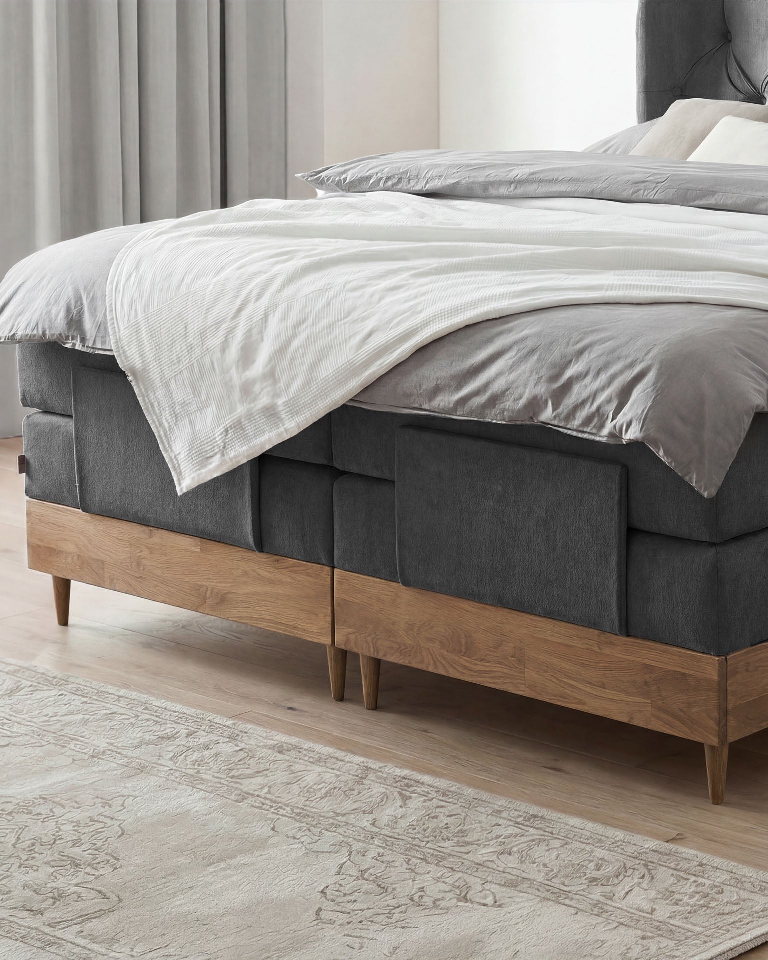 [SKU:EON-100EC-ANT-H2,EON-160EC-ANT-H2,EON-180EC-ANT-H2,EON-200EC-ANT-H2] Boxspringbett 180x200 160x200 Bett Bettkasten Polsterbett Doppelbett Motorbett Bett elektrisch verstellbar Bett mit Motor