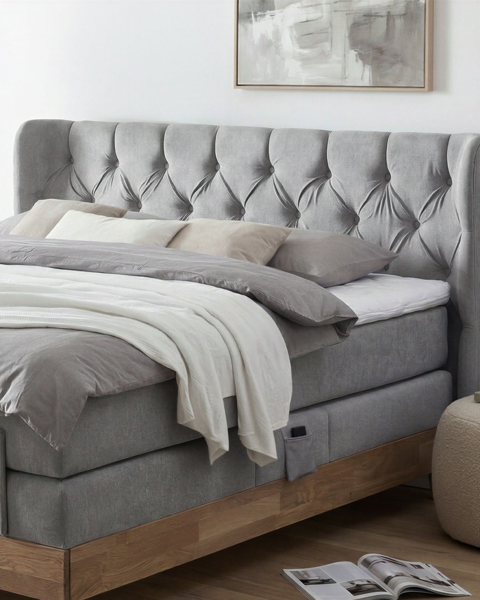 [SKU:EON-100EC-HLG-H2,EON-160EC-HLG-H2,EON-180EC-HLG-H2,EON-200EC-HLG-H2] Boxspringbett 180x200 160x200 Bett Bettkasten Polsterbett Doppelbett Motorbett Bett elektrisch verstellbar Bett mit Motor