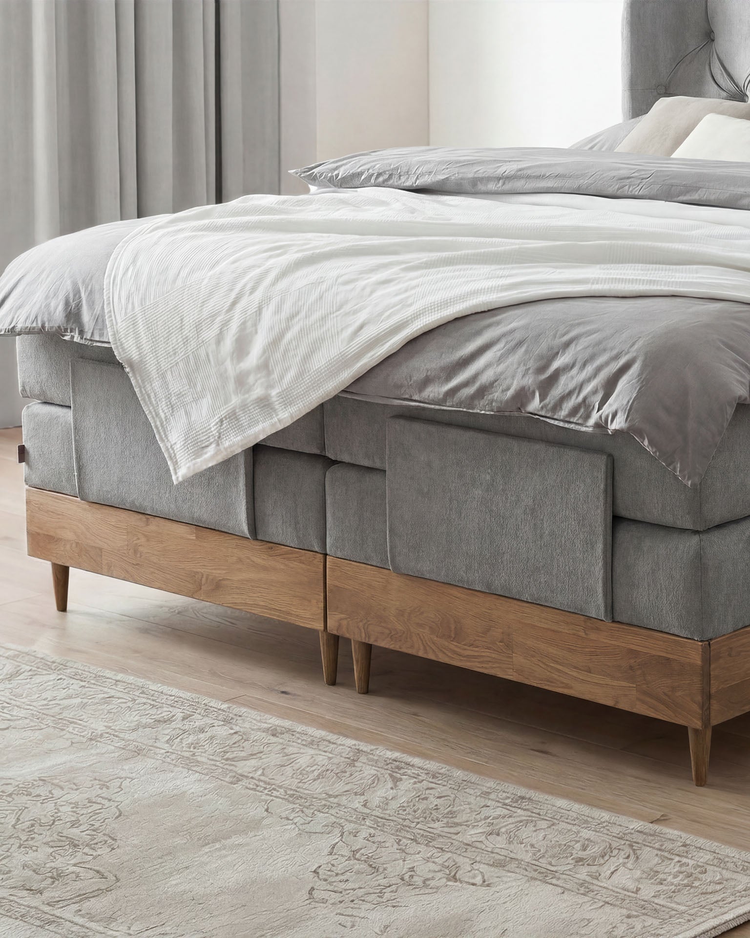 [SKU:EON-100EC-HLG-H2,EON-160EC-HLG-H2,EON-180EC-HLG-H2,EON-200EC-HLG-H2] Boxspringbett 180x200 160x200 Bett Bettkasten Polsterbett Doppelbett Motorbett Bett elektrisch verstellbar Bett mit Motor