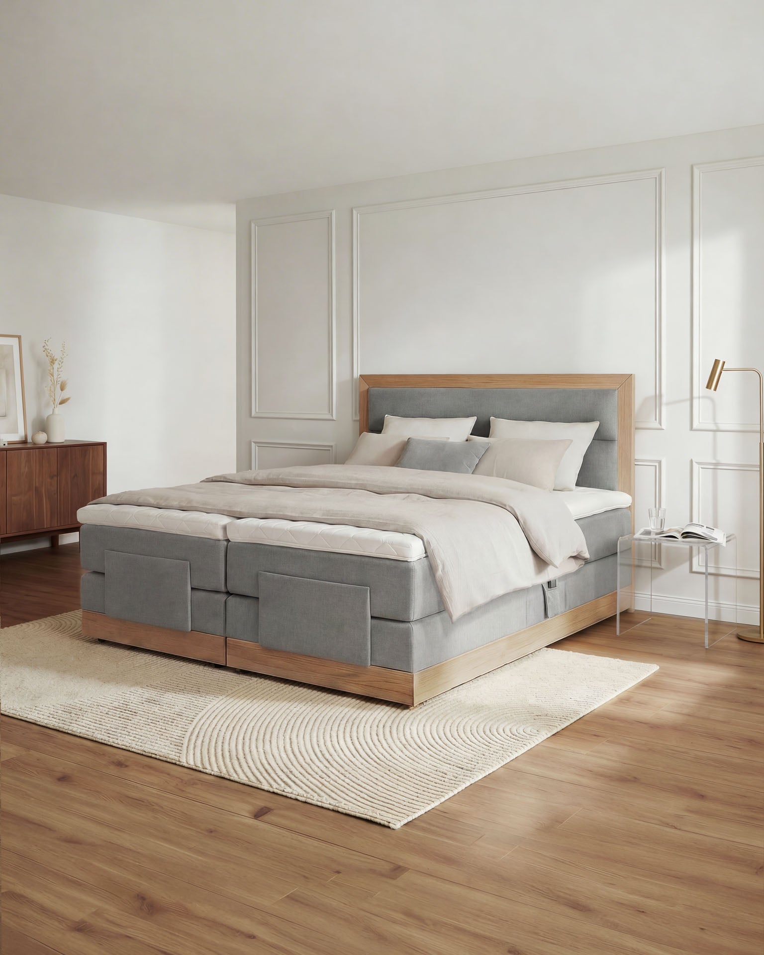 [SKU:MODELA-100-HLG,MODELA-160-HLG,MODELA-180-HLG,MODELA-200-HLG] Boxspringbett 180x200 160x200 Bett Bettkasten Polsterbett Doppelbett Motorbett Bett elektrisch verstellbar Bett mit Motor