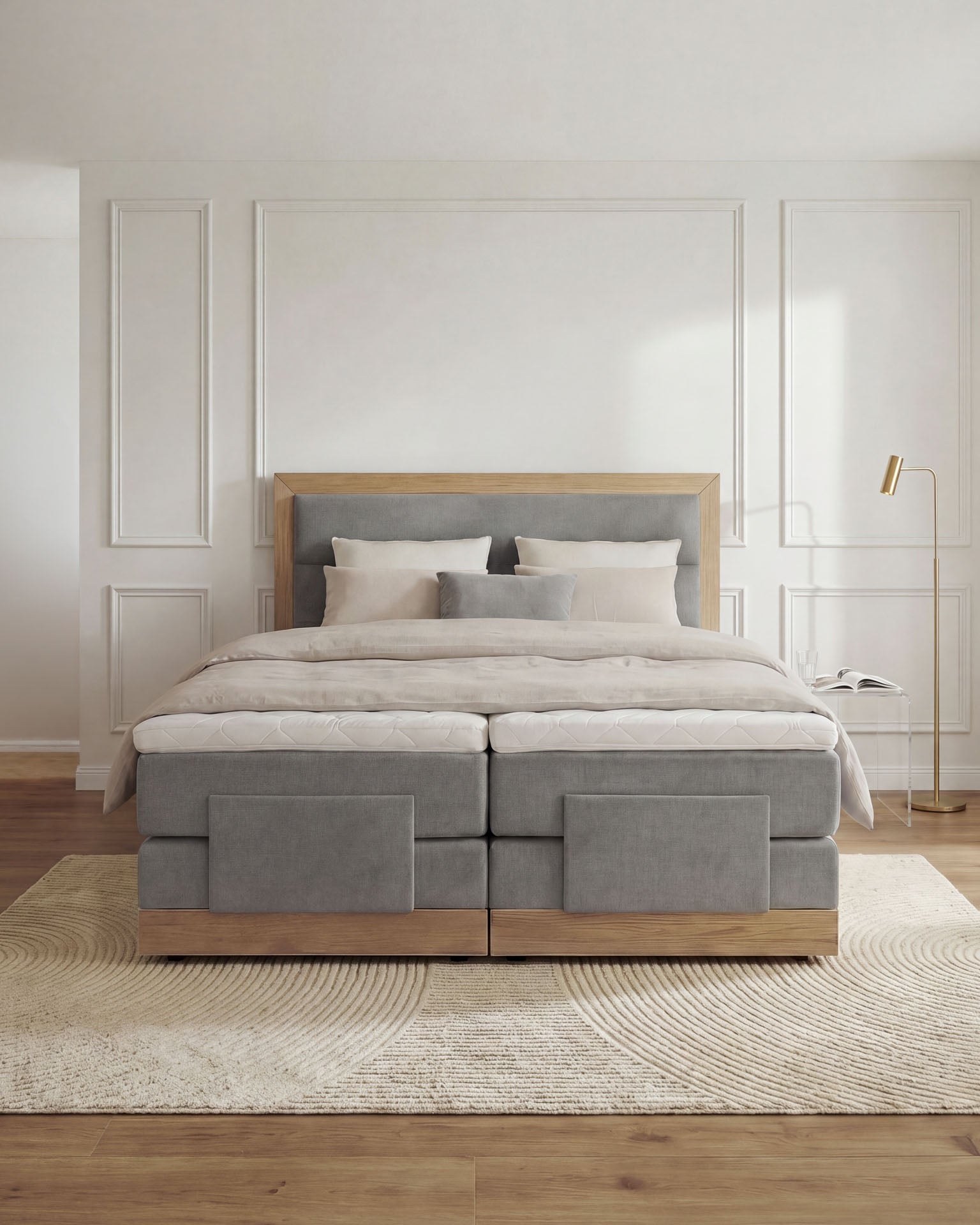[SKU:MODELA-100-HLG,MODELA-160-HLG,MODELA-180-HLG,MODELA-200-HLG] Boxspringbett 180x200 160x200 Bett Bettkasten Polsterbett Doppelbett Motorbett Bett elektrisch verstellbar Bett mit Motor