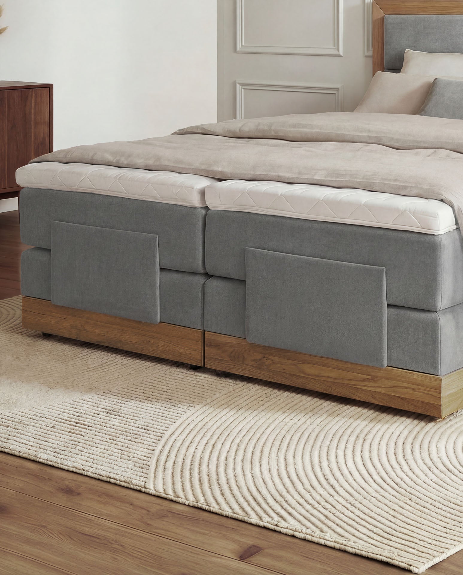 [SKU:MODELA-100-HLG,MODELA-160-HLG,MODELA-180-HLG,MODELA-200-HLG] Boxspringbett 180x200 160x200 Bett Bettkasten Polsterbett Doppelbett Motorbett Bett elektrisch verstellbar Bett mit Motor