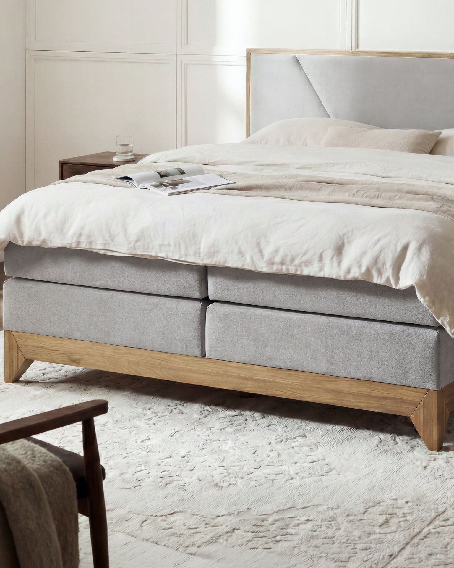 [SKU:RIVIERA-140-HLG,RIVIERA-160-HLG,RIVIERA-180-HLG,RIVIERA-200-HLG] Boxspringbett 180x200 160x200 Bett Bettkasten Polsterbett Doppelbett Motorbett Bett elektrisch verstellbar Bett mit Motor